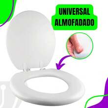 Universal White Toilet Seat With Lid - 白色的 - 查看 2