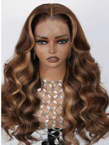 Eulisi Tóc giả ren phía trước 13x4 Body Wave, tóc thật, tóc thật đã được nhổ sẵn, mật độ 180, tóc giả ren phía trước trong suốt, tóc thật dành cho phụ nữ, tóc giả không keo 9A, tóc thật với tóc con, màu tự nhiên, highlight màu vàng mật ong P427#, thẳng, sóng cơ thể, sóng sâu, sóng nước, màu 1B/30#, tóc giả thẳng, sóng cơ thể, sóng sâu, - màu đen - Xem 58