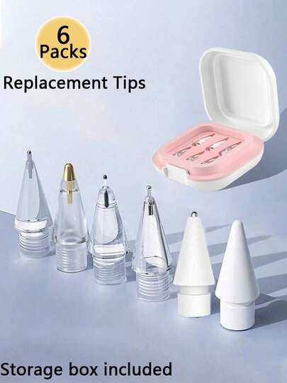 替换铅笔尖兼容 Apple Pencil 1 2 Pro Gen 通用软笔尖平板电脑笔尖适用于 IPencil iPad Pro 触控笔笔尖送给母亲、家人、朋友、生日、节日的礼物笔配件