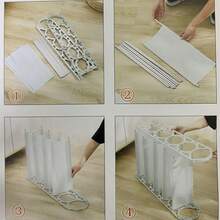 1-Piece 4-Tier Shoe Rack, Multifunctional Storage Rack, Floor-Standing Shoe And Boot Organizer, Plastic Stand, Easy To Assemble And Space-Saving, Suitable For Front Door Entrance, Foyer, Living Room, And Hallway - 黑色 - 查看 7