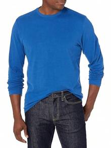 Men's Long Sleeve T-Shirt -  Style - Army Green - View 12