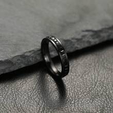 Cross-Border European And American Stainless Steel Jewelry Single And Double Row Starry Square  Titanium Steel Couple Rings For Women Manufacturer - Vàng (kim cương 8mm hai hàng) - Xem 10