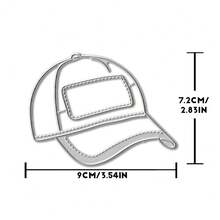 Creative Hat Metal Cutting Dies, DIY Scrapbooking Album And Embossing Stencil, Greeting Card Making Tool, Card Paper Cutting Crafts ,Gift Card Making Template Die Cuts - Silver - View 8