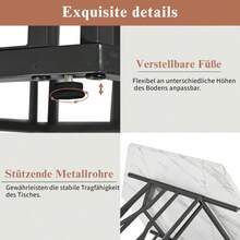 Set da pranzo con tavolo e sedie (set da 5 pezzi), moderno tavolo da pranzo esagonale in marmo + 4 sedie da pranzo in velluto verde per creare un ristorante caldo e moderno