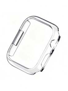 2 pièces Étuis de protection de montre à coque dure transparente, compatibles avec les tailles d' 38 mm, 39 mm, 40 mm, 41 mm, 42 mm, 44 mm, 45 mm, 46 mm, résistants aux chocs et - Transparent - Voir 8