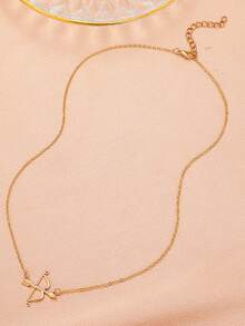 1 Exquisito colgante de mujer con arco y flecha de Cupido - Diseño microincrustado de aleación y rhinestone, un regalo de aniversario ideal o joyería de uso diario