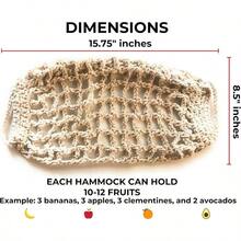 Hamaca colgante de frutas debajo del gabinete u2013 1 hamaca de macram con 2 ganchos u2013 cesta de algodn tejida a mano para almacenar productos, pltano, decoracin de cocina bohemia para ms espacio en - Paquete de 1 - Ver 7