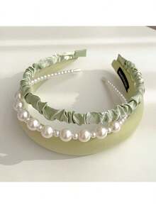 3入組可愛的海綿珍珠髮箍