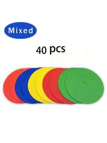 10 pezzi/20 pezzi Segnalini piatti per terra, Coni per allenamento calcio, Ostacoli per allenamento, Attrezzatura per allenamento di velocità e agilità, Essenziali per il ritorno a scuola, Festival sportivi, Ognissanti, Ringraziamento, Natale