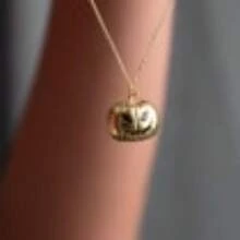 Pumpkin Necklace, Birthstone Necklace, Halloween Gifts Necklace, Spooky Jewelry, 3D Pumpkin Necklace, XW240