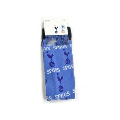 Tottenham Hotspur FC Unisex Adults All Over Print Socks (Blue) - 62% Cotton/37% Nylon/1% Elastane - (BS2012)