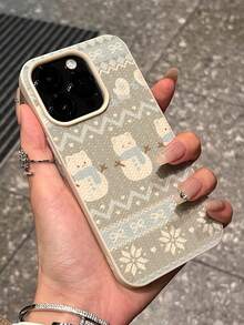 1pc New Winter Limited Edition Fashionable Cartoon Snowman Textured Waterproof Shockproof Soft Silicone Phone Case Cover Compatible With Iphone 17/17 Air/17 Pro/17 Pro Max, 16/16 Plus/16 Pro/16 Pro Max, 15/15 Plus/15 Pro/15 Pro Max, 14/14 Plus/14 Pro/14 Pro Max, 13/13 Pro/13 Pro Max, 12/12 Pro/12 Pro Max, 11/11 Pro/11 Pro Max - Multicolor - View 4