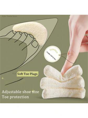 Soft Toe Cushions For Women's High Heels, Pain Relief Shoe Insoles With Adjustable Foam Forefoot Pads For Metatarsal Support