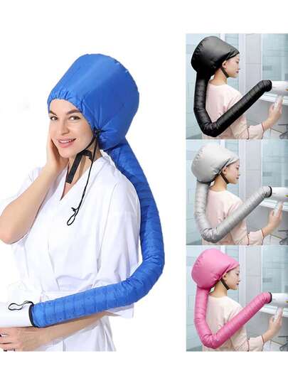 Hair Dryer Bonnet With A Headband Integrated That Reduces Heat Around Ears & Neck - Hair Dryer Hooded Diffuser Cap For Curly, Speeds Up Drying Time, Deep Conditioning At Home - Portable, Large-Black,Back To School,Travel Holiday Essentials,Hair Accessories For Women,Hair,Barber,Hair Tools,Hair Products,Hair Care,Travel,Hair Stuff,Hairdressing Equipment,Accessories,Barbershop,Travel Essentials,Travel Essential,Hairstyle,Hairdressing,Hair,Travel,Hair Products,Hair Tools,Hair Stuff,Barber,Barber Accessories,Barbershop,Hairdressing Equipment