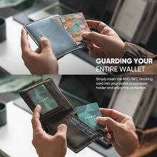 VULKIT RFID Blocking Cards Slim RFID Card Blocker And NFC Contactless Card Protector For Your Wallet And Passport For Travel Outdoor - Combo3pcs - View 5