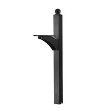 Mailbox Post, 56 X 4 X 4 Inches, Aluminum In-Ground Mounting Mail Box Stand With Universal Plate Bracket, Heavy Duty Metal Post Sleeve Kit For Outside Curbside Residential, Powder Coated Black - 56-inch column + side extension (black) - 查看 8