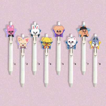 1 st SKZOO Populära Anime-varor, Kpop Anime-pappersmaterial, Högkvalitativa pappersgåvor, Liten överraskning, Lämplig för vänner och familj, Slumpmässig stil