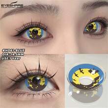 EYESHARE 1 Pair Blue Colored Contact Lenses For Halloween Anime Makeup Red Contact Lenses Purple Contact Lenses For Cosplay Green Contact Lenses For Eyes, Yearly Use, 14.5mm - No Degree - 年拋 - 查看 17