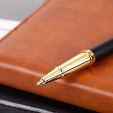 3 canetas esferográficas luxuosas e elegantes/Design criativo de gravação em ouro e dois refis grátis/Canetas profissionais para escritório executivo, canetas de presente de alta qualidade para empresas e canetas para prática de caligrafia para estudantes