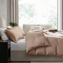 Soft Prewashed California King Duvet Cover Set, 3 Piece, Zipper Closure, 104x98 Inches Duvet Cover And 2 Pillow Shams - No Comforter,  In 2025 - Khaki (No Comforter) - View 6