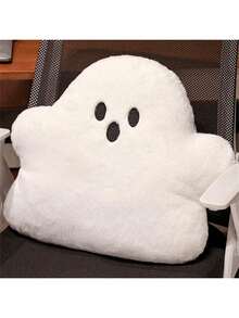 可爱云朵幽灵毛绒抱枕靠垫适用于办公室、客厅沙发、卧室床边、超柔软毛绒玩具枕头、家人、朋友、儿童的节日礼物装饰（由于面料批量生产，会存在一些色差，实际产品接近宣传图片）