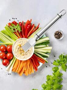 1pc Stainless Steel Green Onion Slicer,Multi-Blade Kitchen Herb Cutter,Professional Scallion Shredding Tool,Scallion Chopper,Stainless Steel Vegetable Slicer,Scallion Slicer, Stainless Steel Scraper,Cutting Tools - Multicolor - View 6