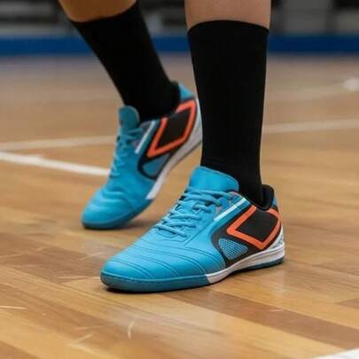 Chuteira Futsal Adulto Futebol Salão Quadra Colado Costurada Pro 5 Promoção Tênis color