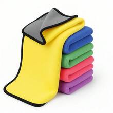 Kit 3 To 15 Microfiber Cleaning Cloths High Absorption Multipurpose Large 30x40cm Cleans Car Glass Dish Sink Kitchen Windows - 什錦 - 查看 10
