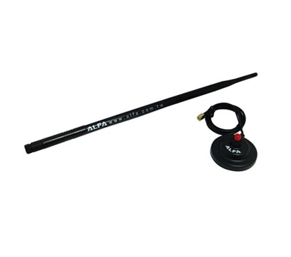 Avant Alfa Network Ars-N19m 2.4ghz. 9dbi Antenna + Magnetic Base / Plastic Bag - Black - View 1