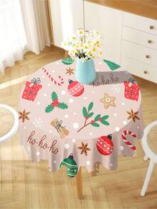 1 pièce Nappe imprimée série arbre, nappe rectangulaire/ronde moderne en polyester imperméable, impression numérique convenant pour le salon, la table de salle à manger extérieure, la petite table ronde