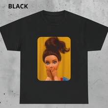 Doll Face Funny T-Shirt With Judgmental Expression, Meme Aesthetic T-Shirt,  Look Shirt, Sarcastic Doll Humor Graphic, Unisex Gift Idea - Black - View 2