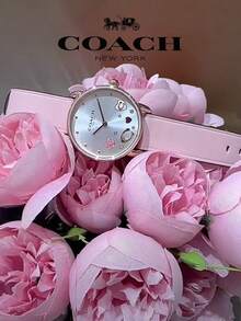Coach Elliot Blush Leather Strap Women's Watch - Pink - View 6