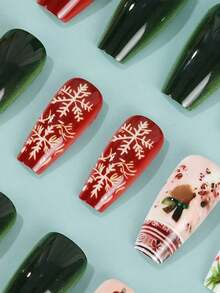 24 Pieces - Random Delivery - Short Square Pink Purple Gradient Bronze Full Coverage False Nails, Solid Color Nails, Almond Press Nails, Coffin Nails, Oval Nails. All Kinds Of Nails, Suitable Women And Girls, Press Nails, Nail Art Supplies, Enhance Your Appearance (Random Delivery)