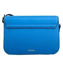 Versace La Medusa Blue Leather Shoulder Crossbody Bag Purse - 藍色 - 查看 3