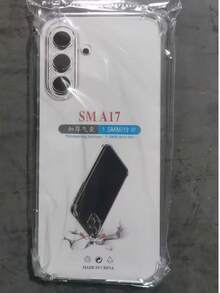 3个透明四角防摔手机壳，兼容三星系列，透明兼容三星手机防摔壳，手机壳，手机保护套，手机壳，简约手机壳，纯色手机壳，透明手机壳，TPU防摔手机壳（军规级防护），防水防震防刮，国际版，非国内版 - 無色 - 查看 73