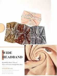 6-Pack Vintage Paisley Pattern Headbands Women's Colorful Headbands Sports Sweatbands Yoga Hair Accessories Bohemian Style (Handmade, A Little Color Difference Is Normal) Women Bandanas Winter Scarf