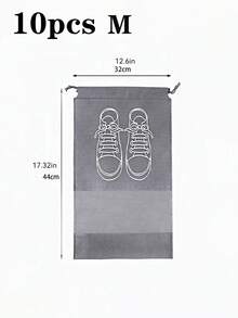 10/5/1 Pcs Shoe Storage Bags, Drawstring Travel Organizer Bags, Waterproof Shoe Bags, Multi-Functional Storage Bags, Shoe Organizing Bags, Waterproof Beach Bags, Unisex, Travel Essentials, Home Organization, Travel Necessities, Back To School/Graduation Shoe Bags, Travel Packing Bags, Drawstring Shoe Bags, Shoe Covers, Dust-Proof, Women Storage Bags, Cruise & Vacation Must-Haves