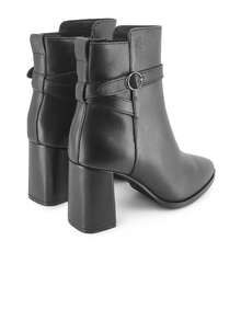 Blogger Botines de tacón alto de mujer en piel color negro y decoración con hebilla modelo CAYENA ✅ Entrega 24/72h a España (península) - Negro - Ver 3