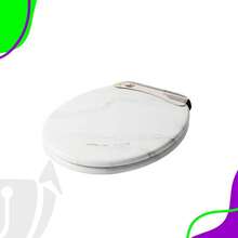 Universal White Toilet Seat With Lid - 白色大理石 - 查看 4