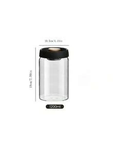 A High Borosilicate High Temperature Resistant Glass Storage Tank Vacuum Sealing Tank Storage Tank Kitchen Moisture-Proof Fresh-Keeping Tank