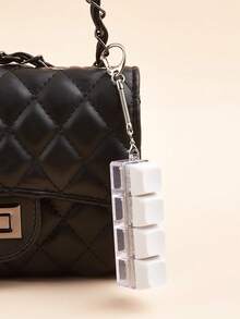 Llavero de cubo de teclado colorido y simple con 4 teclas o 9 teclas para aliviar la presión y el estrés, diseño de tecla de teclado, llavero de dedo para adultos, llavero calmante para enfocar y relajarse, llavero para desabrochar, regalo de cumpleaños, regalo de fiesta, regalo de vacaciones - Multicolor - Ver 8