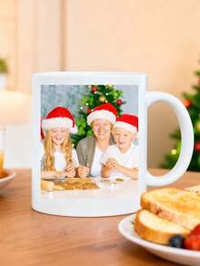 1/2/4pcs Photo Mug Personalized Custom - Memorial Keepsake Cup, For Loved Ones, Pet Memory Gift, Best Friend Present, Unique Design Both Sides, Gift Ready Packaging, Custom Photo Mugs, Personalized Photo Mugs, For Daily Coffee/Tea Drinks, Customizable Photo Mugs, Personalized Photo Mug Custom - 11oz/15oz Ceramic Cup With Your Picture, Heartwarming Gift