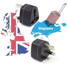 2pcs USA To UK/Argentina/Uruguay/Australia/New Zealand/China Travel Adapter Converter, 10A 250V, Compact & Durable, G Type