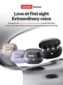 Lenovo RS103 Bluetooth Earphones, In-Ear Stereo Surround Sound, High-Quality Audio, Long Battery Life, Dual Mode For Gaming & Music, Comfortable Fit For Sports & Running, Wireless Headphones Compatible With Smartphones & Computers - màu đen - Xem 3