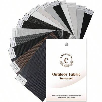 Outdoor Roller Shades Roller Blinds, Motorized Outdoor Patio Shades Blinds Porch Waterproof, Fabric Samples