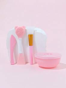 Set di strumenti per la cura della maschera facciale da 4/7/11 pezzi, pennello in silicone, set ciotola per maschera, pennello per maschera, pennello per maschera in setole morbide in silicone per il viso, strumenti per maschera da salone di bellezza, fascia, set completo, flacone spray, scatola di stoccaggio, spugna per pulizia del viso, cucchiaio dosatore, bastoncino per mescolare