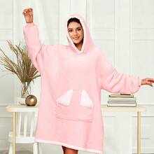 Tragbare Decke,oversize hoodie damen, oversize hoodie herren, Ultra Weiche Warme Hoodie-Sweatshirt,tragbare Decke für Männer,,Perfekt für Zuhause & Reisen,Flauschig Kuscheldecke Sofa Decke,decke mit ärmeln,hoodie decke herren,decken hoodie damen,decke mit ärmeln und kapuze,Reise-Wärmedecke, leichte Reisedecke als Accessoire