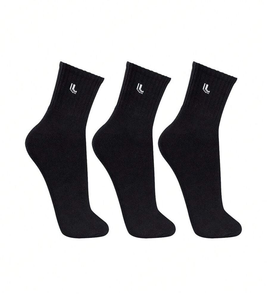 LUPO Lupo Socks - Kit With 3 Pairs Of Men's Lupo Mid-Calf Socks - 黑色 - 查看 1