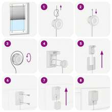 Tenda rossa bordeaux 50x150 cm Larghezza del tessuto 49,4 cm - Rosso - Visualizzare 8