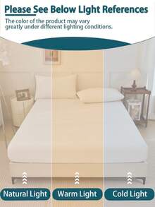 2/3件套乳白色天鹅绒床笠套装，温暖柔软，纯色绒面床笠床罩套装，尺寸可选：特大号、大号、标准双人床、单人床，奢华超柔软舒适底布，11.8英寸深口袋设计，适合秋冬春季使用，包含1个床笠和1/2个枕套。 - 奶油白 - 查看 6